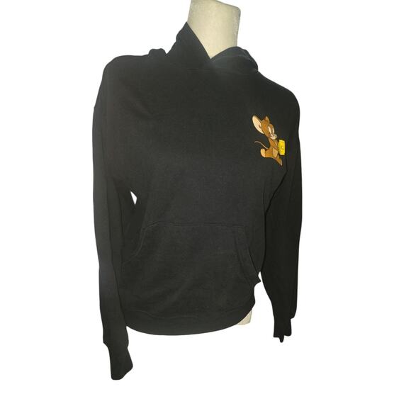 Tom and Jerry Sweatshirt Men’s S Adult Black Pullover Sweater Cartoon VTG 583 - Picture 1 of 10